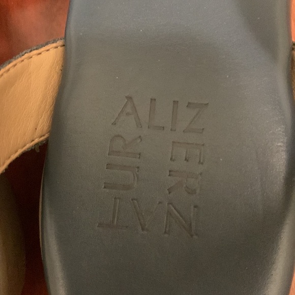 Naturalizer blue wedge sandals with Velcro straps 8.5 - Picture 8 of 14